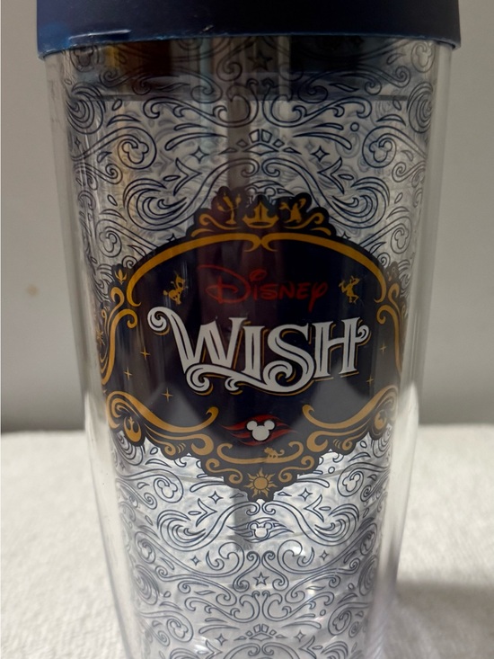 Disney Other - Tervis Disney Wish Travel Tumbler - Navy, Gold and White